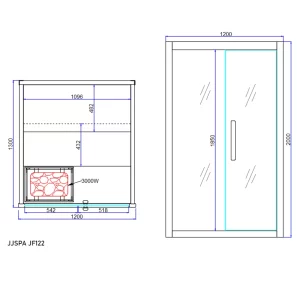 Sauna plan JF122.