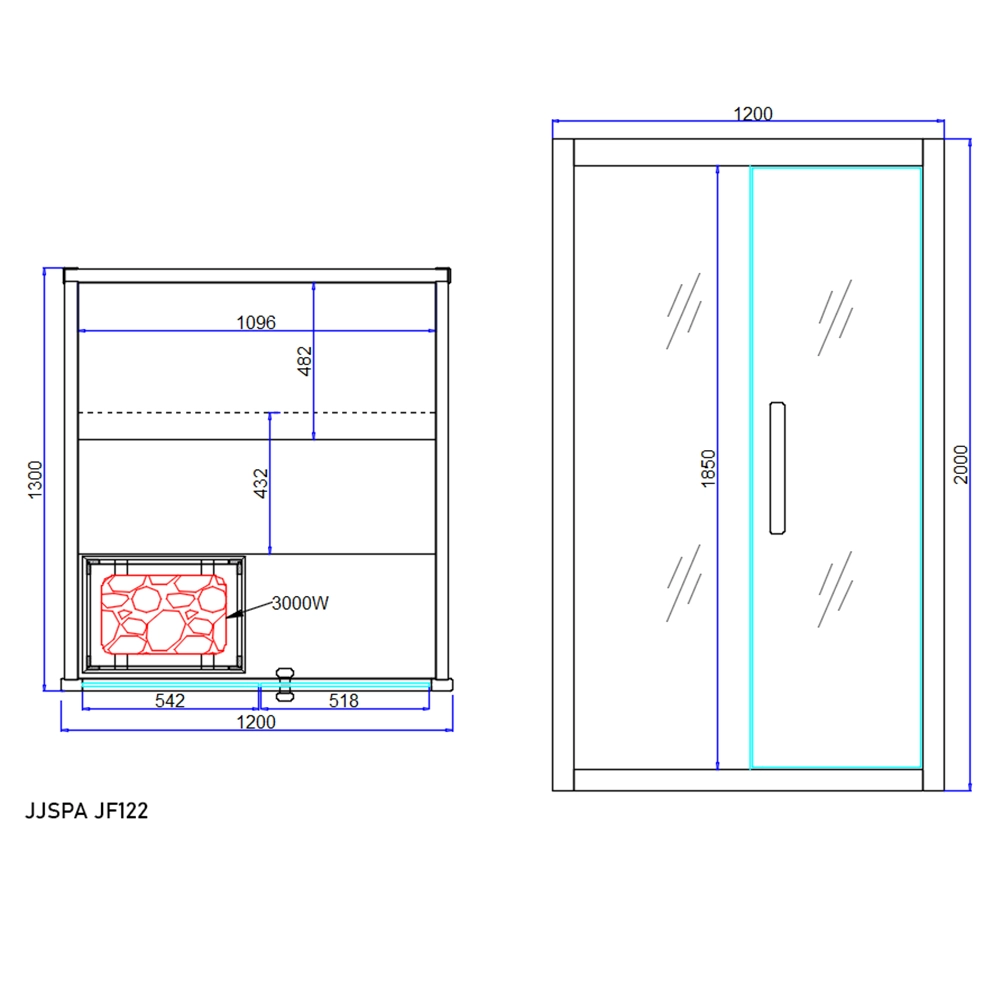 Sauna plan JF122.