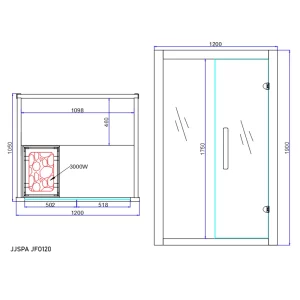 Sauna plan JFO120.